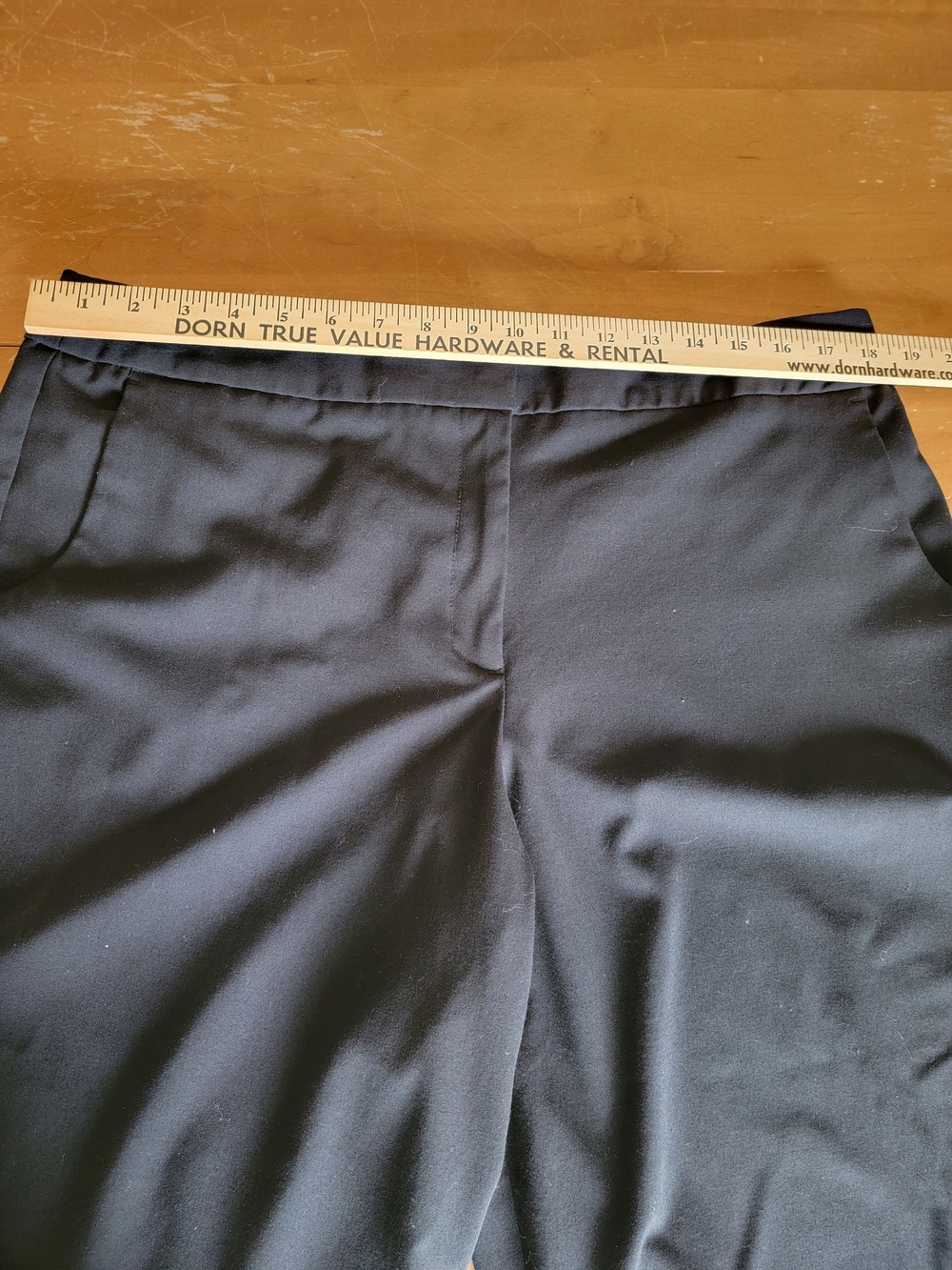 George Black Cropped Wide-Leg Capris Work Wear Size 16 - Picture 8 of 12